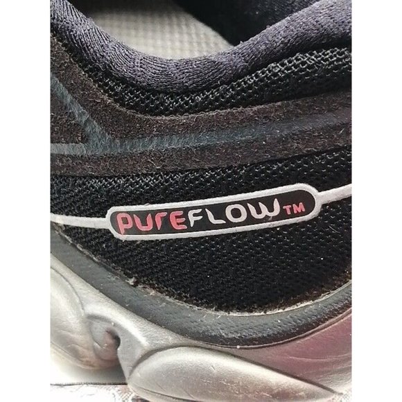 Brooks Womens Sneakers Pure Flow Black Gray Lace Up Running Shoe Round Toe 9 - Picture 11 of 12